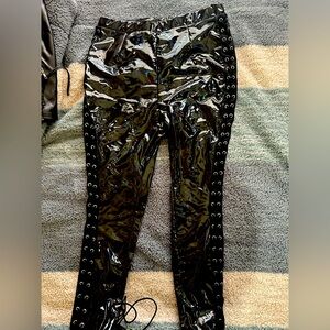 SHEIN eyelet leggings